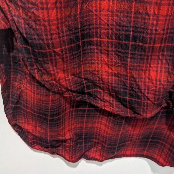 Rl Denim & Supply | Button Down tunic in red plaid - Picture 7 of 9